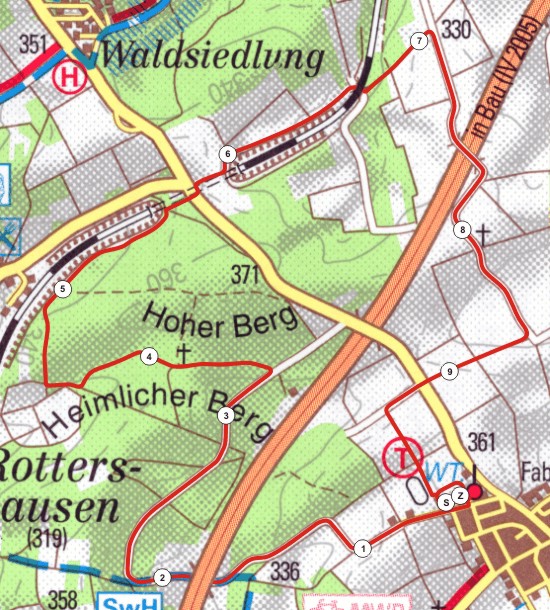 Streckenverlauf - 10km